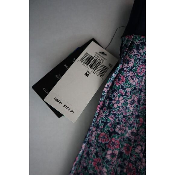 RLX Ralph Lauren Women's Sz M Navy Floral Side Pleated Performance Skort - Picture 4 of 11
